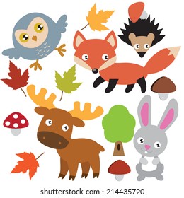 Forest animal vector illustration
