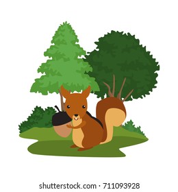 Forest animals cartoon
