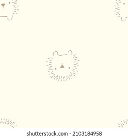 Forest animals friendly with each other with cute illustrations can be used for seamless baby t-shirt print, fashion print design, kids wear, baby shower, celebration, greeting and invitation.