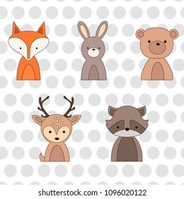 Forest animals for posters