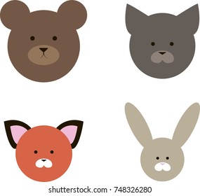 Forest animals set