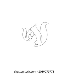Ilustración vectorial de la silueta de animales forestales