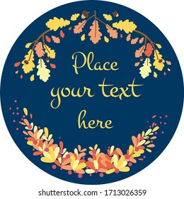 a forest background with autumn leaves