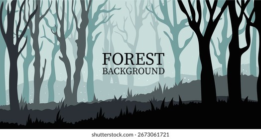 Forest background landscape, jungle wallpaper