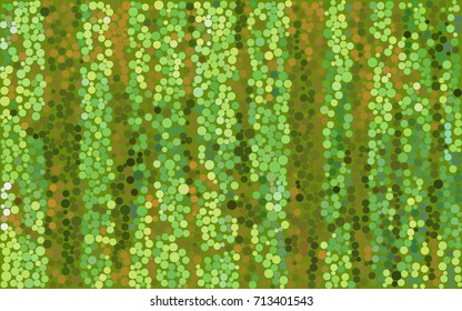 The forest background of mosaic circles
