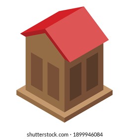Forest bird feeder icon. Isometric of forest bird feeder vector icon for web design isolated on white background