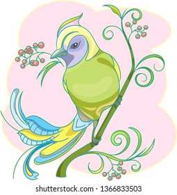 forest Bird on a branch