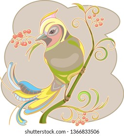 forest Bird on a branch