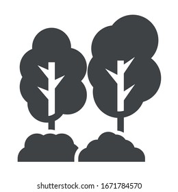 Waldschwarz-Symbol auf weißem Hintergrund
