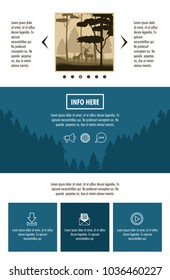 Forest brochure infographic