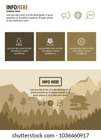 Forest brochure infographic
