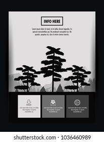 Forest brochure infographic
