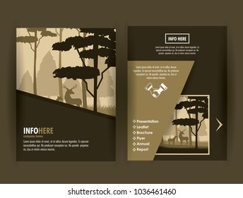 Forest brochure infographic