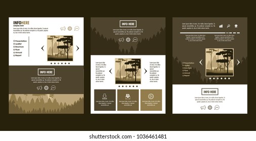 Forest brochure infographic