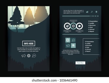 Forest brochure infographic