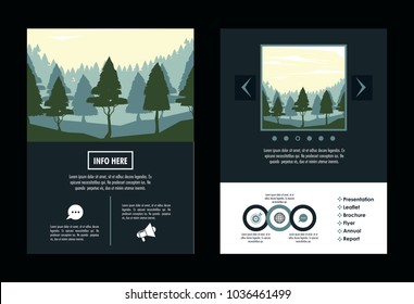 Forest brochure infographic