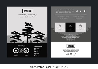 Forest brochure infographic