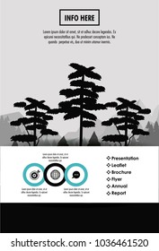 Forest brochure infographic