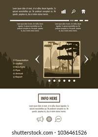 Forest brochure infographic