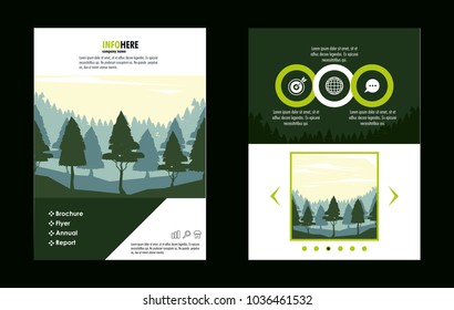 Forest brochure infographic