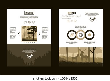 Forest brochure infographic