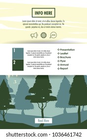 Forest brochure infographic