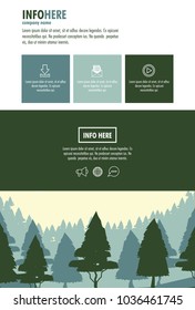 Forest brochure infographic