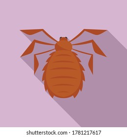 Forest bug icon. Flat illustration of forest bug vector icon for web design