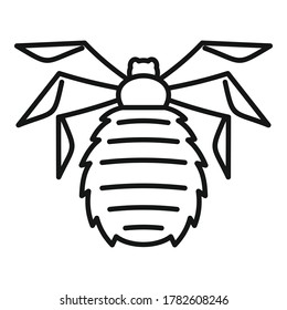 Forest bug icon. Outline forest bug vector icon for web design isolated on white background