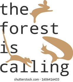 the forest is calling rabbit, squirrel and rat