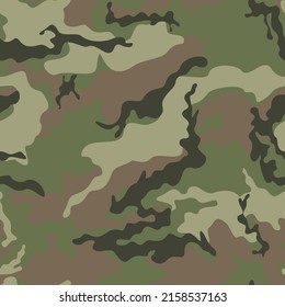
Forest camo texture, army uniform, classic fashion pattern for textiles.