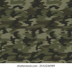 padrão sem costura do exército de camuflagem da floresta, fundo militar, design têxtil de caça