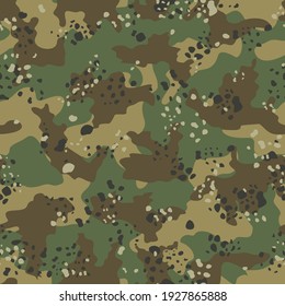 Forest camouflage background vector pattern, repeat print, modern illustration for print.