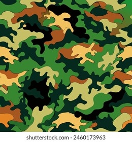 forest camouflage military pattern. Vector camouflage pattern for clothing design.