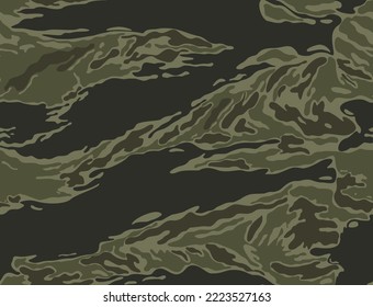 
Forest camouflage print, seamless pattern, khaki texture, army disguise design