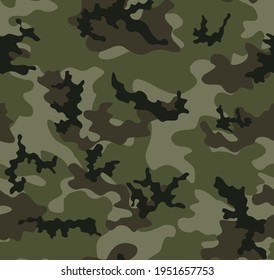 
Forest camouflage texture, khaki pattern. Trendy vector background for printing jackets, sweatshirts, pants.