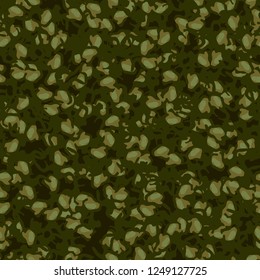 Forest camouflage of various shades of green and brown colors. It is a colorful seamless pattern that can be used as a camo print for clothing and background and backdrop or computer wallpaper