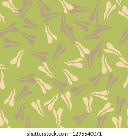 Forest camouflage of various shades of green, beige and brown colors. It is a colorful seamless pattern that can be used as a camo print for clothing and background and backdrop or computer wallpaper