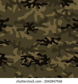 Forest camouflage. Vector print for clothing.