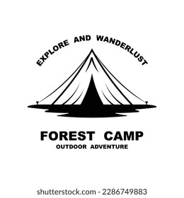 Logo-Design des Waldkäfers, Außenlogo, Vorlage für das Adventure-Logo