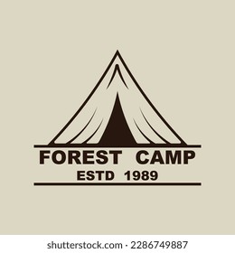 Forest Camp Logo Design, Outdoor logo, Adventure logo template