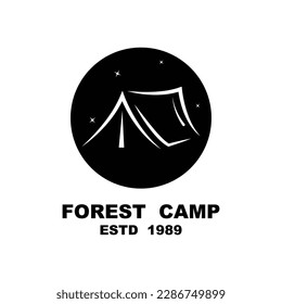 Forest Camp Logo Design, Outdoor logo, Adventure logo template