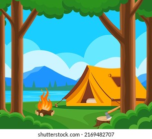 2,165 Campsite poster Images, Stock Photos & Vectors | Shutterstock