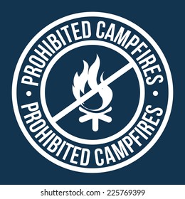 forest camping graphic design , vector illustration