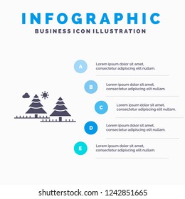 forest, camping, jungle, tree, pines Infographics Template for Website and Presentation. GLyph Gray icon with Blue infographic style vector illustration.