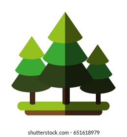forest cartoon flat illustration