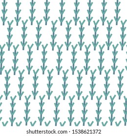 Forest Christmas tree nature simple seamless pattern.Ecology graphic design typography element. Hand drawn postcard. Cute simple vector style. Textile print Nature Winter Healthy Green Environment