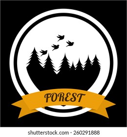 forest concept design, vector illustration eps10 graphic 