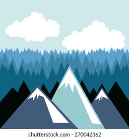 forest concept design, vector illustration eps10 graphic 