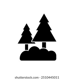 forest concept line icon. Simple element illustration. forest bike concept outline symbol design.